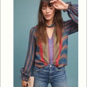 Lovely Retro Colorful Blouse